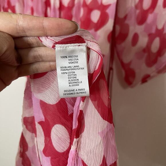 Antik Batik preppy sheer hippie floral fluid bounce dress with tassels Small - Picture 7 of 11